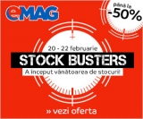 Stock Busters la Emag cu până la 50% reducere